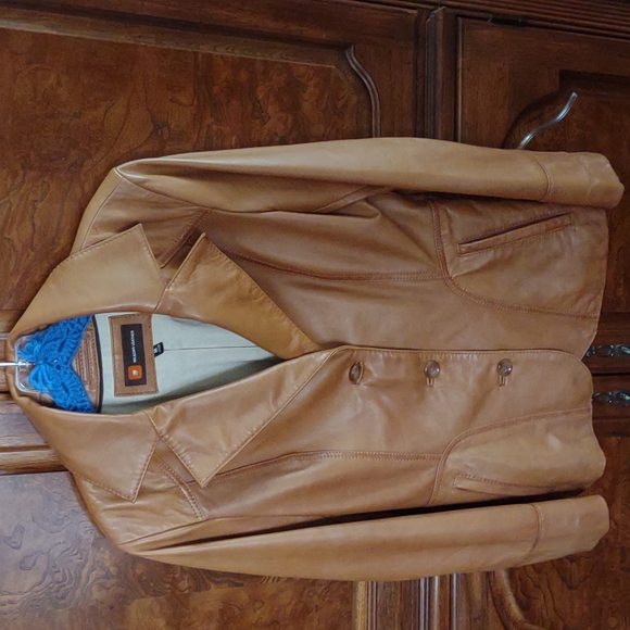 Wilsons Leather women's jacket, size M, Camel - Picture 1 of 9